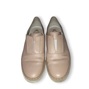 TOD’S Women Espadrilles Leather Slip On Shoes in Glove